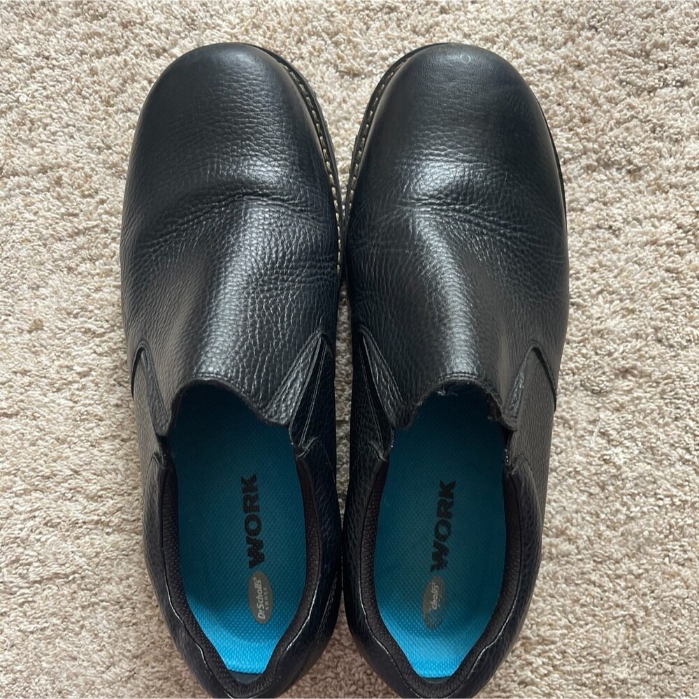Dr. Scholl's Winder II - Work Slip-On Shoes Black Leather US 14/UK13